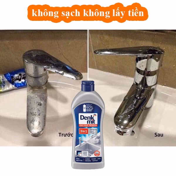 Nước Tẩy Rửa Inox 3 Trong 1 Chai 300Ml - Denkmit - Ảnh 4