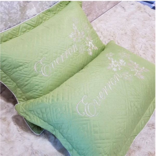 [ Cặp 2 Cái ] Vỏ Gối Trần Bông Có Khóa Kéo Thêu Hoa Ctb24 - Bechip - Ảnh 9