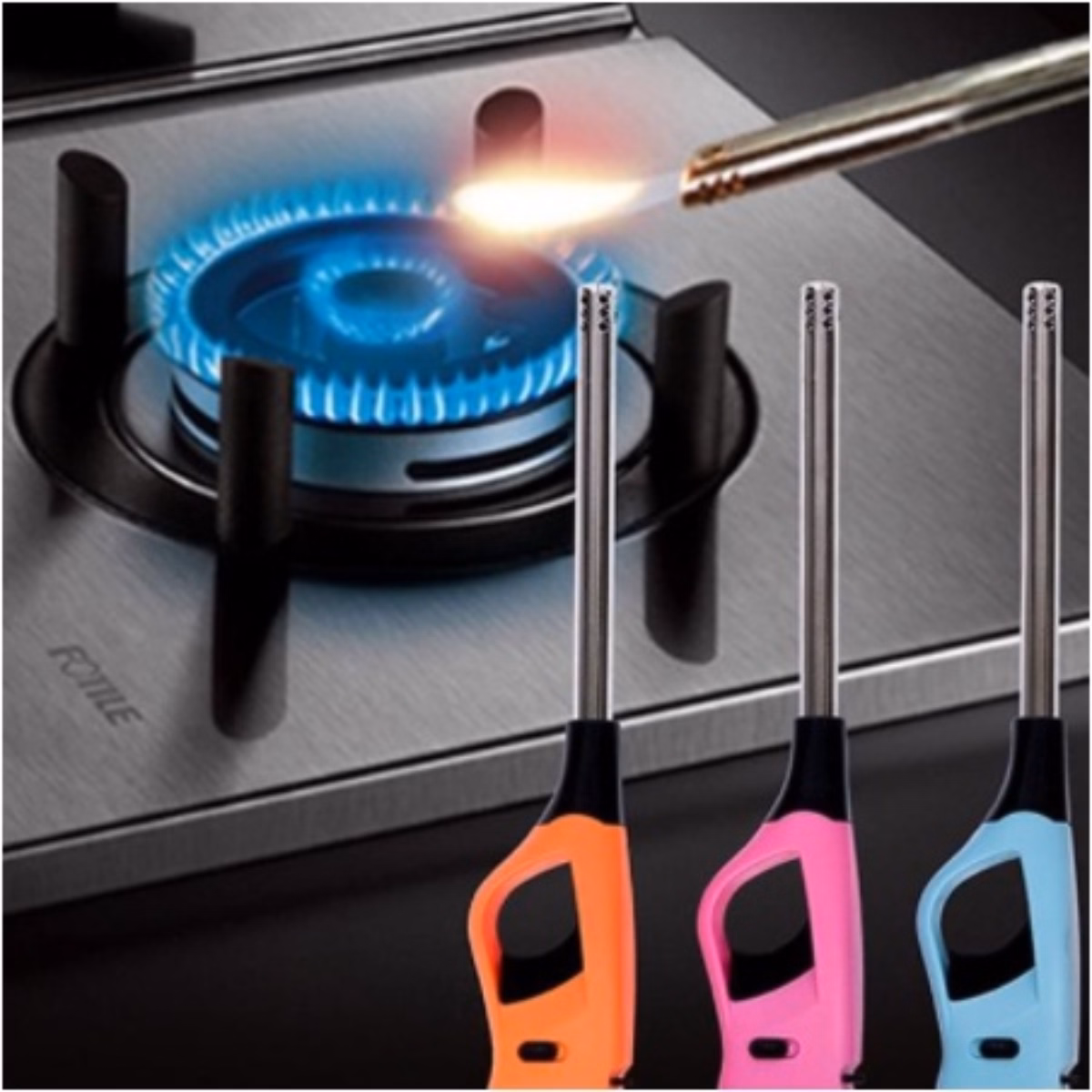 Máy Khò Lửa Mồi Lửa Bếp Gas, Bếp Cồn An Toàn - Su - Ảnh 3