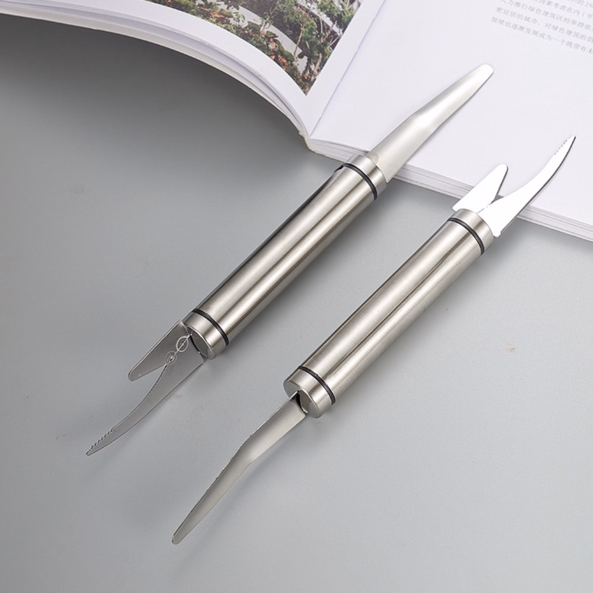 Dụng Cụ Lột Bóc Vỏ Tôm, Lấy Chỉ Tôm, Làm Lòng Gà, Đánh Vảy Cá Đa Năng - Su - Ảnh 9