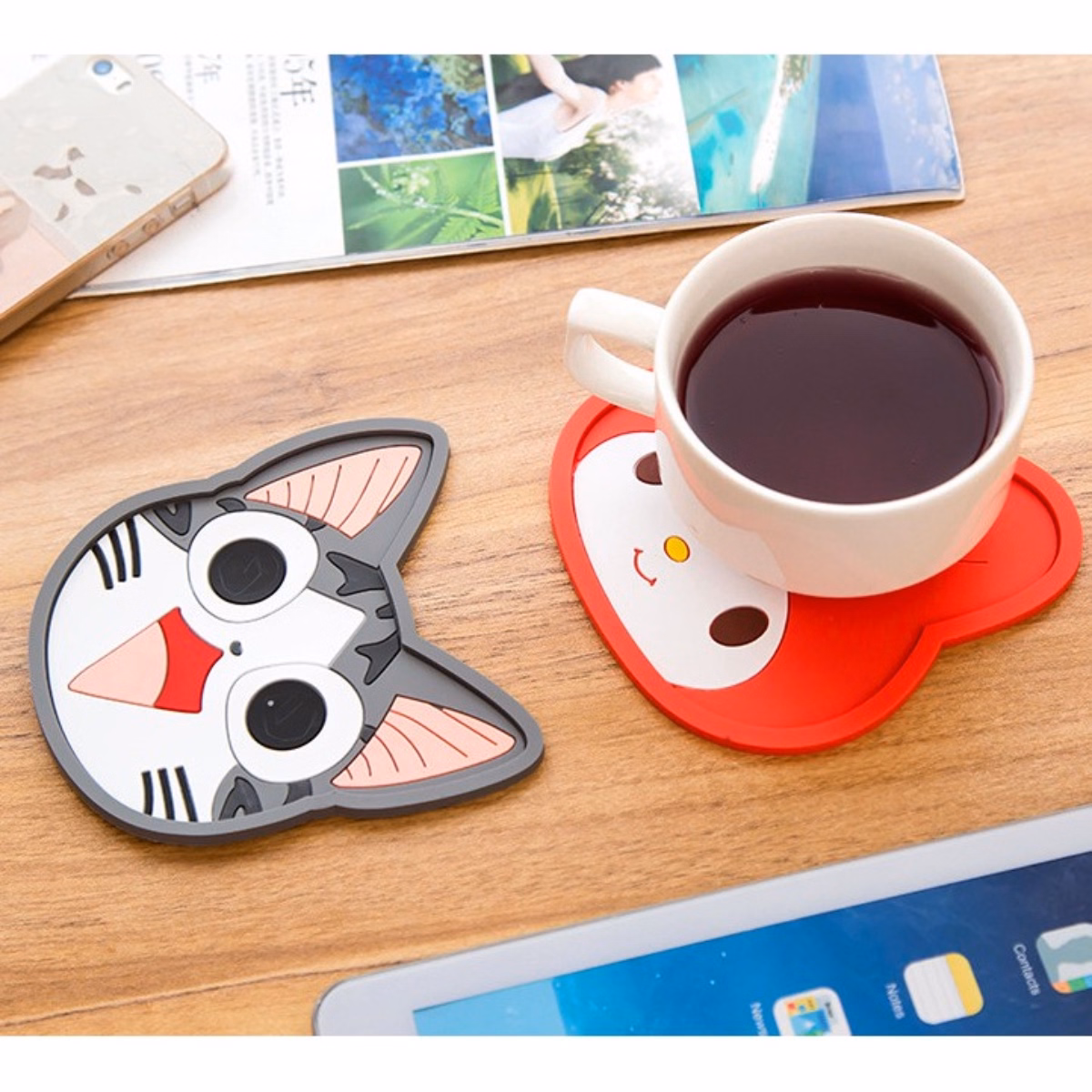 Miếng Lót Ly Hình Thú Bằng Silicon - Su - Ảnh 5