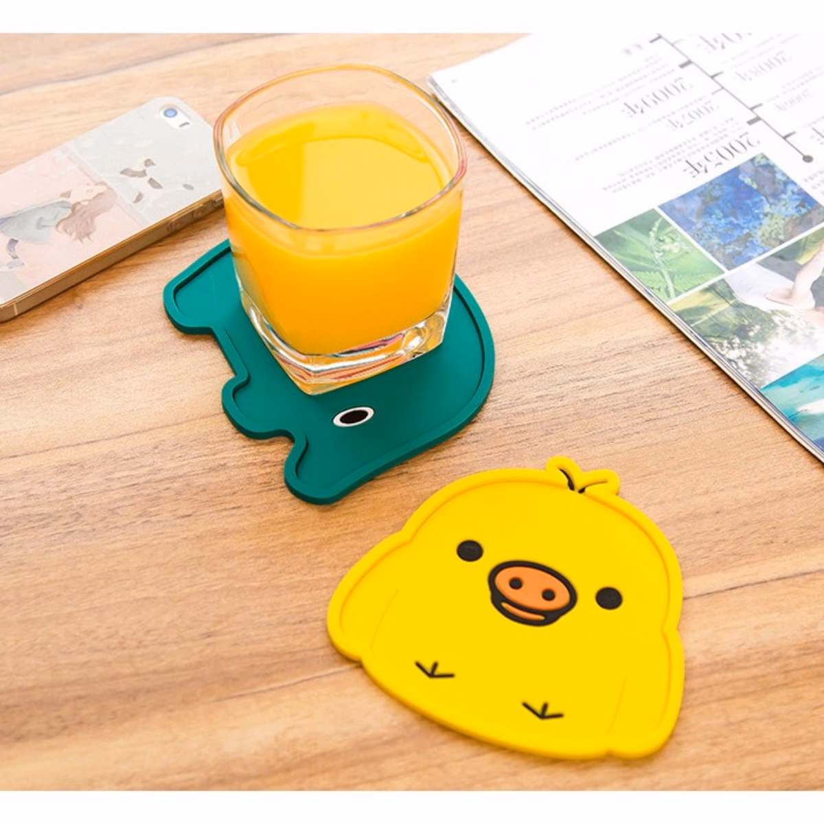 Miếng Lót Ly Hình Thú Bằng Silicon - Su - Ảnh 7