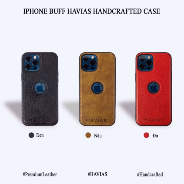 Ốp Lưng Da Iphone Buff - Havias