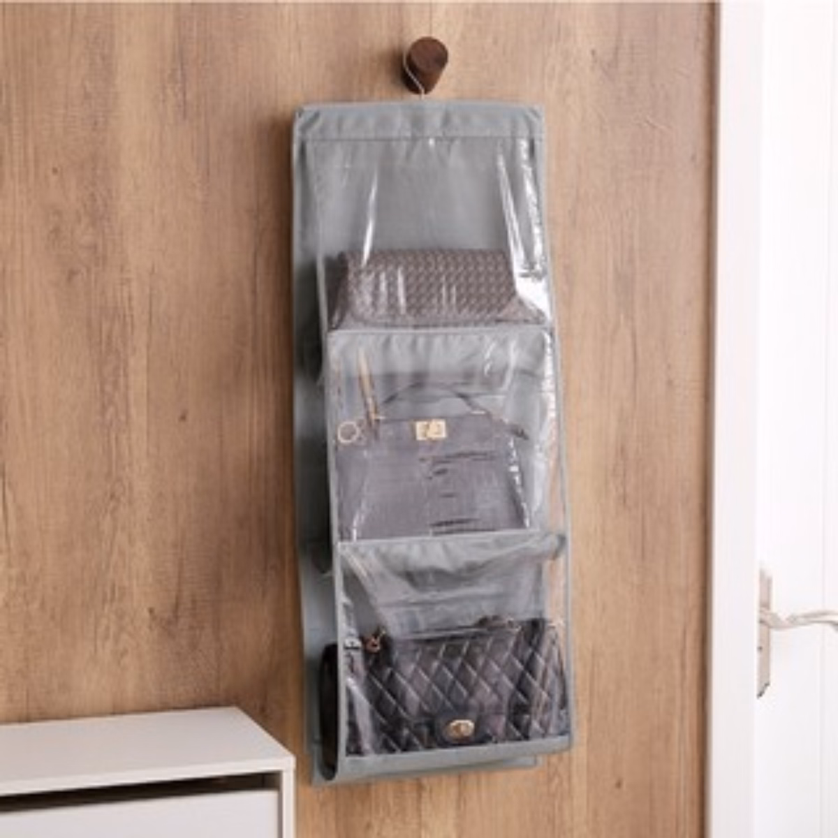 Túi Đựng Giỏ Xách 6 Ngăn 3 Tầng Có Móc Treo Tiện Lợi, Tiết Kiệm Diện Tích - Dmastore - Ảnh 4