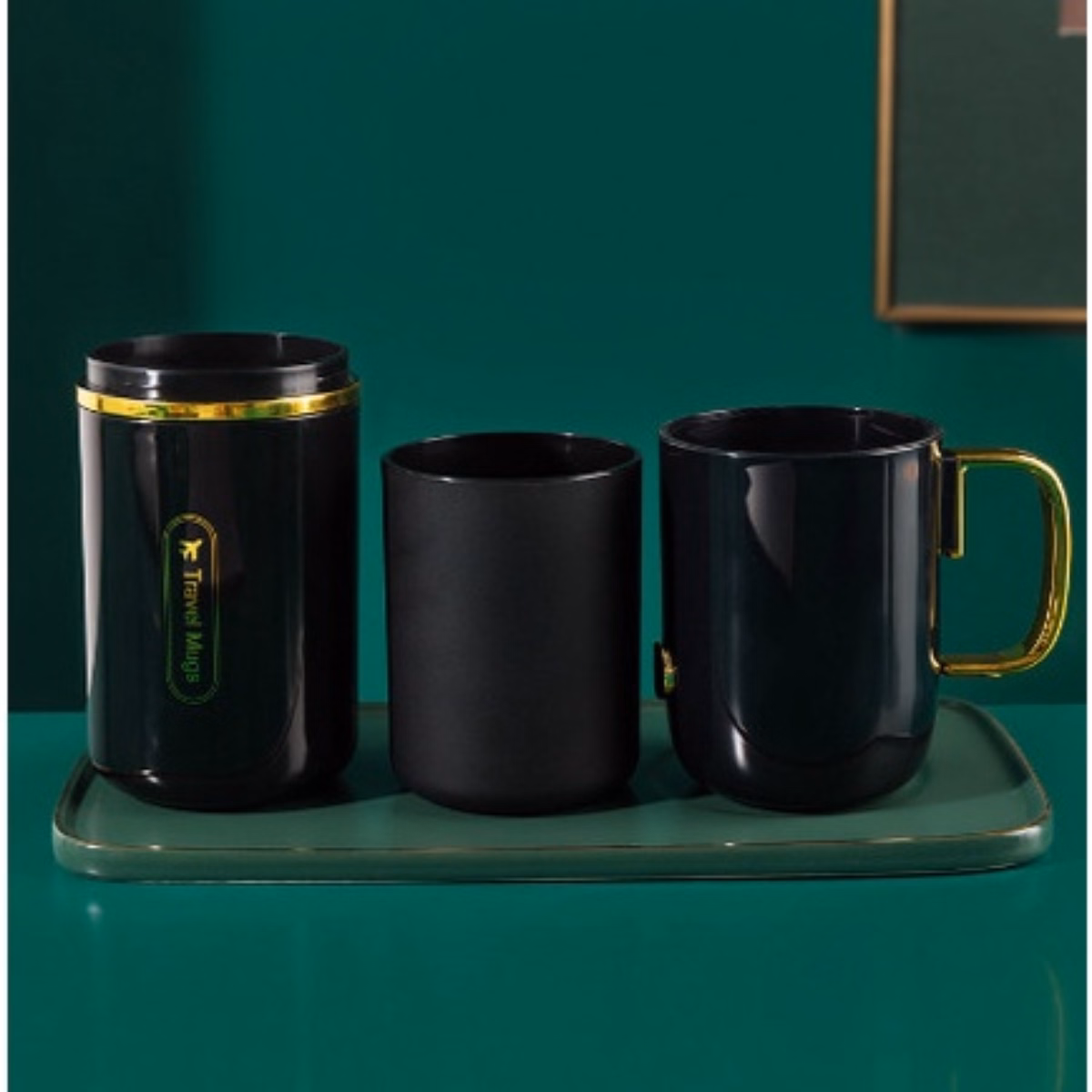 Hộp Đựng Bàn Chải Kiêm Cốc Xúc Miệng Cao Cấp - Su - Ảnh 3