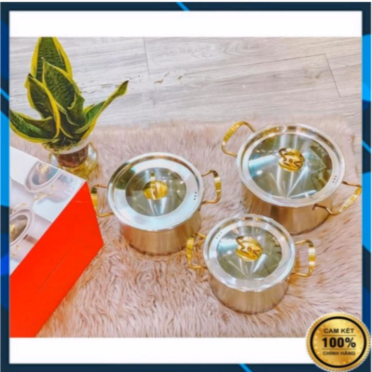 Bộ 3 Nồi Châu Âu Inox Cao Cấp 3 Đáy Misu, Camel Ctb35 - Bechip - Ảnh 14