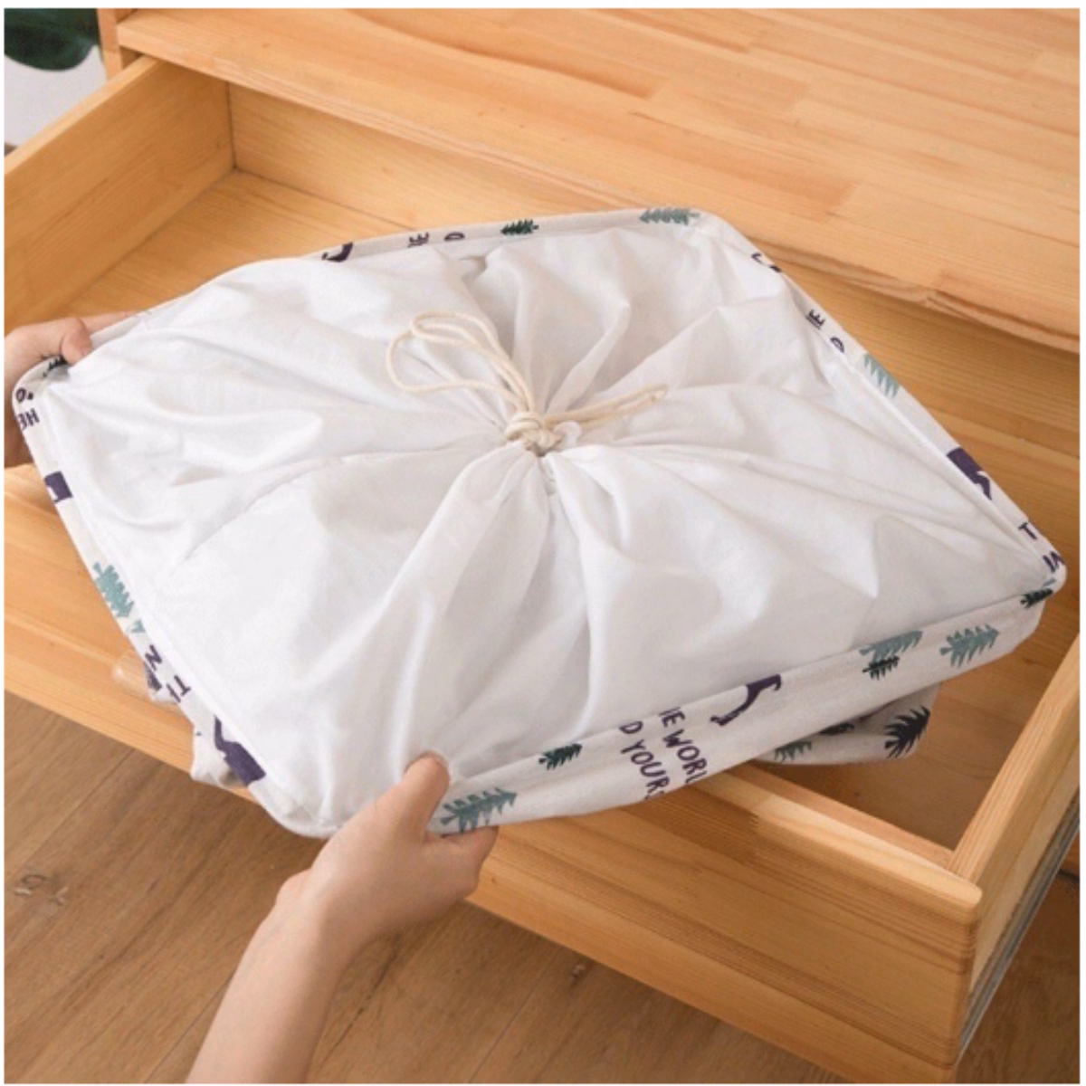 Túi Đựng Chăn Màn, Quần Áo Có Dây Rút 100L Ctb38 - Bechip - Ảnh 9