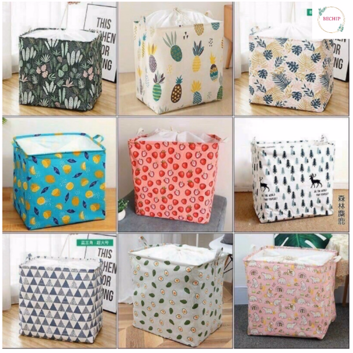 Túi Đựng Chăn Màn, Quần Áo Có Dây Rút 100L Ctb38 - Bechip - Ảnh 2