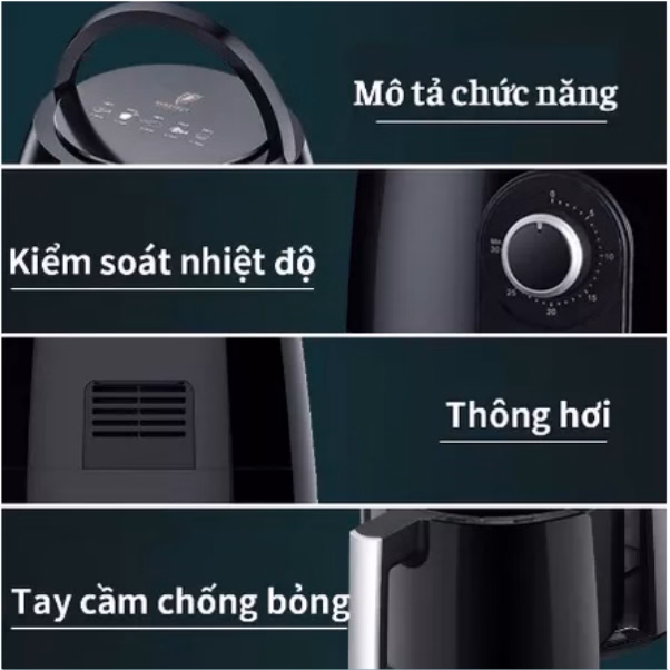 Nồi Chiên Không Dầu Camel 10L Ctb40 - Bechip - Ảnh 12