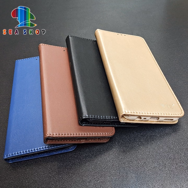 Bao Da Oppo Reno 4 Dạng Ví, Có Ngăn Cài Thẻ Tiền, Thiết Kế Nắp Gập 2 Mặt - Sea Shop