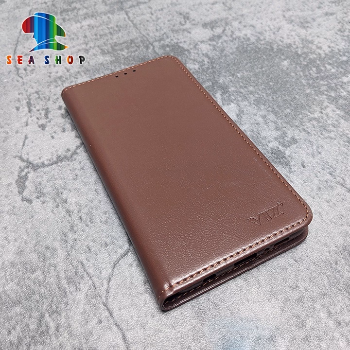 Bao Da Oppo A73 Dạng Ví, Có Ngăn Cài Thẻ Tiền, Thiết Kế Nắp Gập 2 Mặt - Sea Shop - Ảnh 2