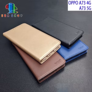Bao Da Oppo A73 Dạng Ví, Có Ngăn Cài Thẻ Tiền, Thiết Kế Nắp Gập 2 Mặt - Sea Shop