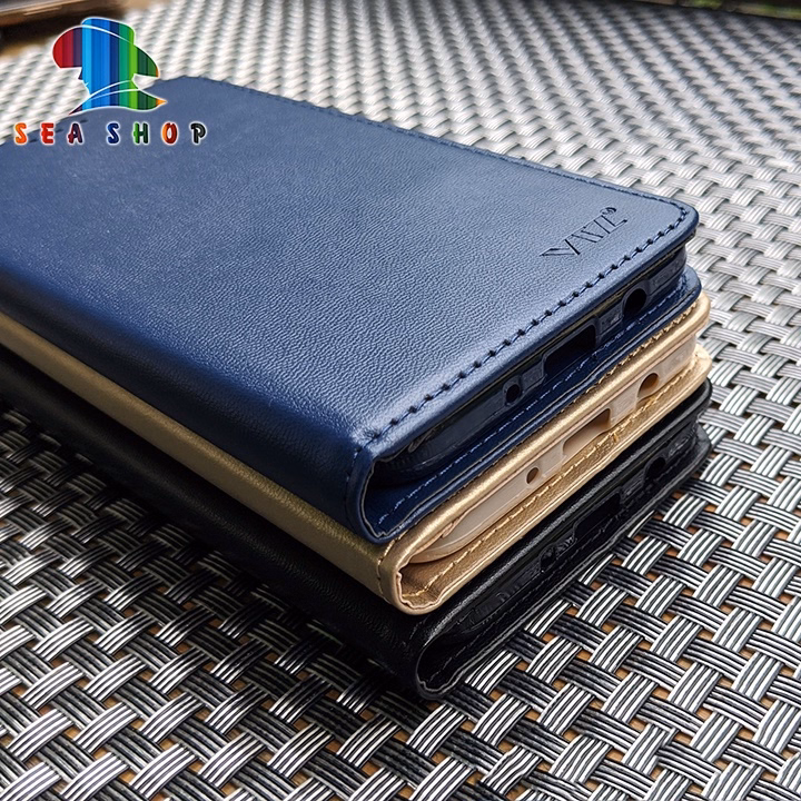 Bao Da Xiaomi Redmi Note9 Dạng Ví, Có Ngăn Cài Thẻ Tiền, Thiết Kế Nắp Gập 2 Mặt - Sea Shop - Ảnh 6