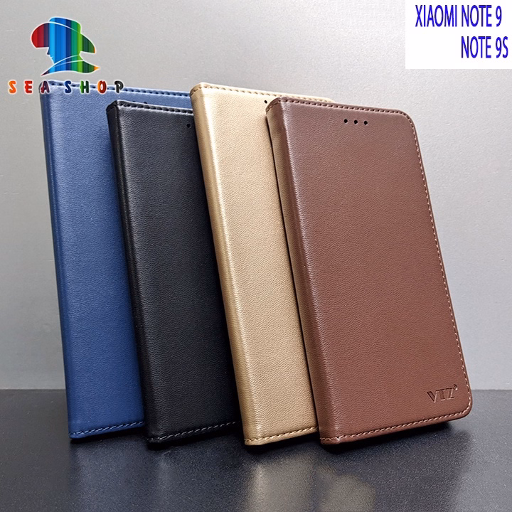 Bao Da Xiaomi Redmi Note9 Dạng Ví, Có Ngăn Cài Thẻ Tiền, Thiết Kế Nắp Gập 2 Mặt - Sea Shop - Ảnh 5
