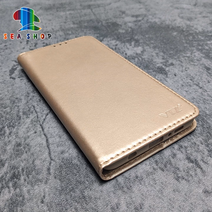 Bao Da Xiaomi Redmi Note9 Dạng Ví, Có Ngăn Cài Thẻ Tiền, Thiết Kế Nắp Gập 2 Mặt - Sea Shop - Ảnh 4