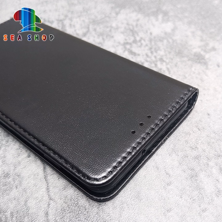 Bao Da Xiaomi Redmi Note9 Dạng Ví, Có Ngăn Cài Thẻ Tiền, Thiết Kế Nắp Gập 2 Mặt - Sea Shop - Ảnh 2