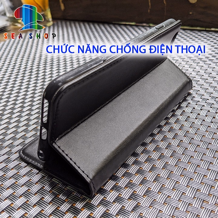 Bao Da Oppo Reno 7 4G-5G, Reno 7Z Dạng Ví, Có Ngăn Cài Thẻ Tiền, Thiết Kế Nắp Gập 2 Mặt - Sea Shop - Ảnh 7