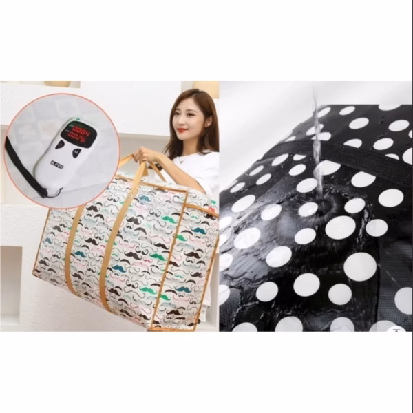 Túi Bạc Đựng Đồ Siêu To Khóa Kéo 80X50Cm - Su - Ảnh 3