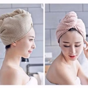 Khăn Quấn Ủ Tóc Siêu Thấm Màu Trơn, Khăn Mũ Làm Khô Tóc Siêu Tiện Ích - Dmastore