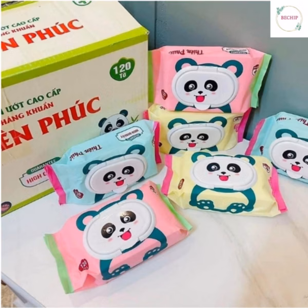 [Thùng - 32 Gói] Khăn Giấy Ướt Thiên Phúc Không Mùi, Kháng Khuẩn, Siêu Dai, Siêu Mềm Ctb46 - Bechip - Ảnh 9