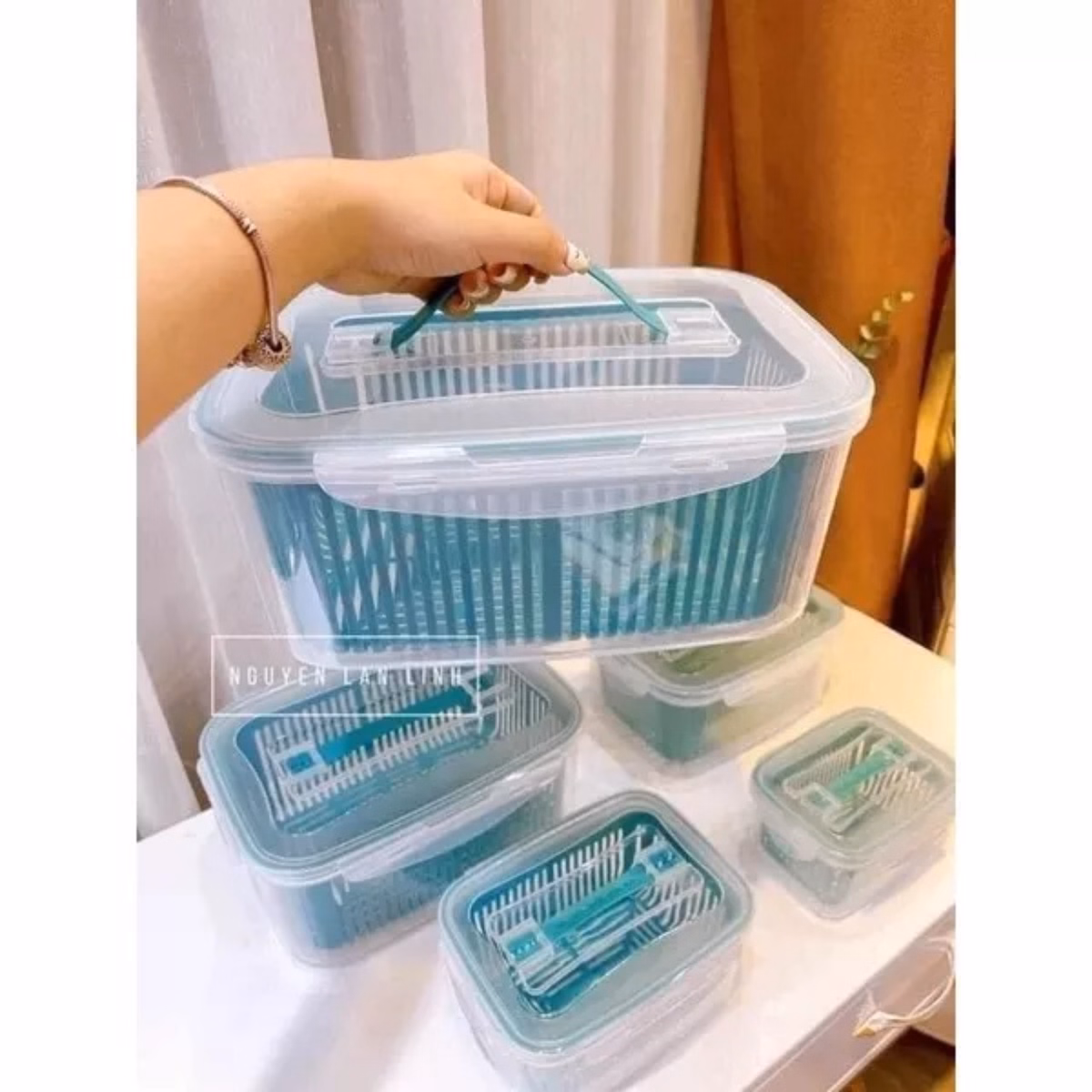 Set 5 Bộ Đựng Thực Phẩm Đa Năng 2 Lớp Ca0 Cấp Ctb49 - Bechip - Ảnh 10