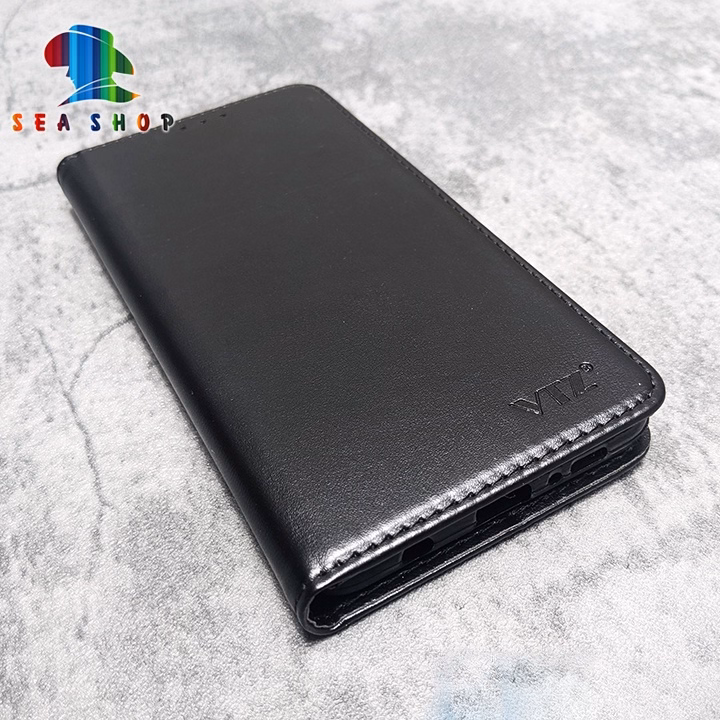 Bao Da Realme C15 Dạng Ví, Có Ngăn Cài Thẻ, Tiền, Thiết Kế Nắp Gập 2 Mặt - Sea Shop - Ảnh 2