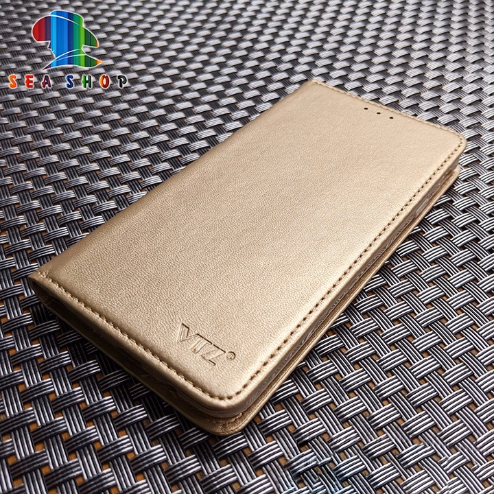 Bao Da Realme C15 Dạng Ví, Có Ngăn Cài Thẻ, Tiền, Thiết Kế Nắp Gập 2 Mặt - Sea Shop - Ảnh 4