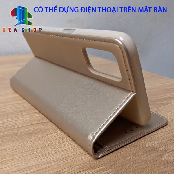Bao Da Samsung S22 Ultra 5G Dạng Ví Có Ngăn Cài Thẻ, Tiền, Thiết Kế Nắp Gập 2 Mặt - Sea Shop - Ảnh 7