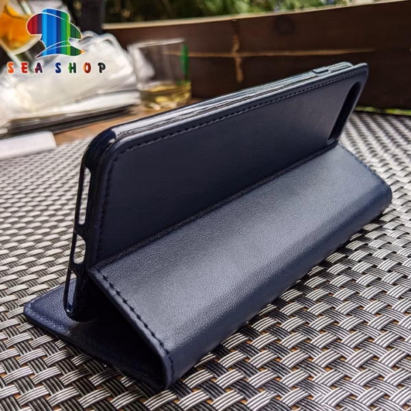 Bao Da Oppo A91 Dạng Ví, Có Ngăn Cài Thẻ, Tiền, Thiết Kế Nắp Gập 2 Mặt - Sea Shop - Ảnh 4