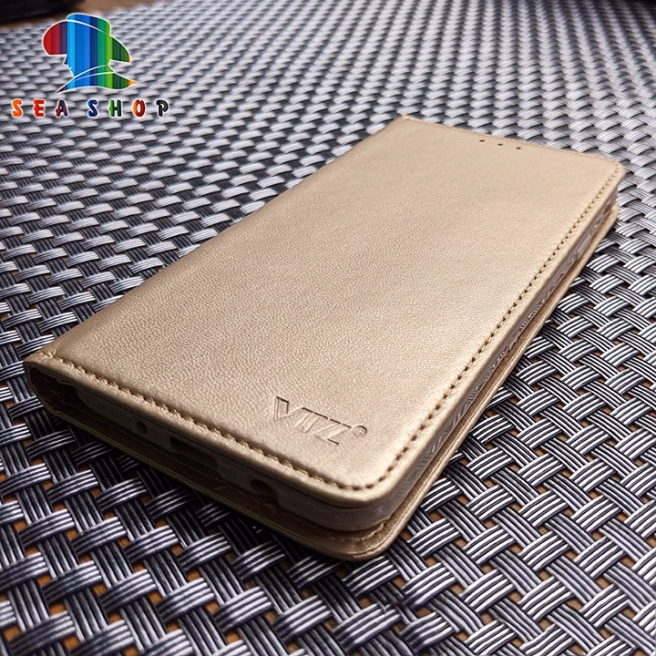 Bao Da Samsung Galaxy M21 Dạng Ví, Có Ngăn Cài Thẻ, Tiền, Thiết Kế Nắp Gập 2 Mặt - Sea Shop - Ảnh 4