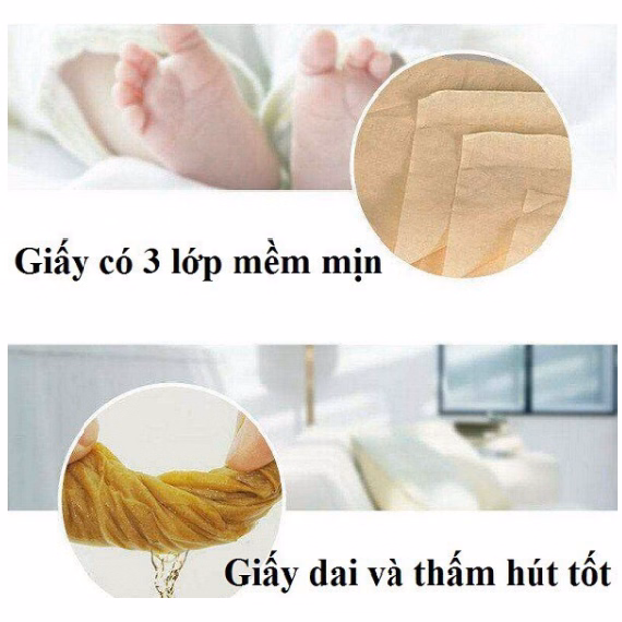 Bịch 10 Gói Khăn Giấy Gấu Trúc Sipiao Ctb59 - Bechip - Ảnh 9