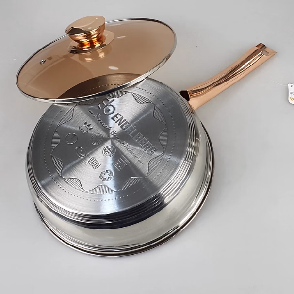 Bộ Nồi Đức Inox 6 Món, 12 Chi Tiết, Nắp Kính, Sang Trọng Ctb61 - Bechip - Ảnh 6