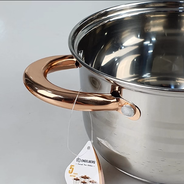 Bộ Nồi Đức Inox 6 Món, 12 Chi Tiết, Nắp Kính, Sang Trọng Ctb61 - Bechip - Ảnh 13