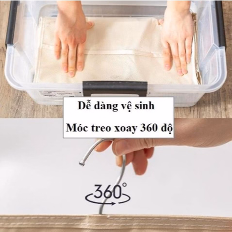 Túi Đựng Đồ Lót 2 Mặt 30 Ngăn Treo Tủ Tiện Lợi Ctb62 - Bechip - Ảnh 13