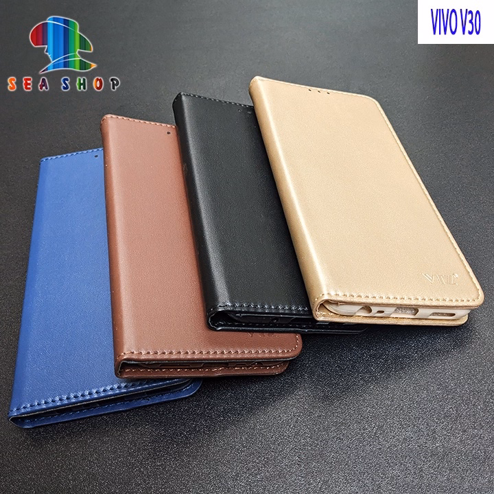 Bao Da Vivo Y30 Dạng Ví - Sea Shop