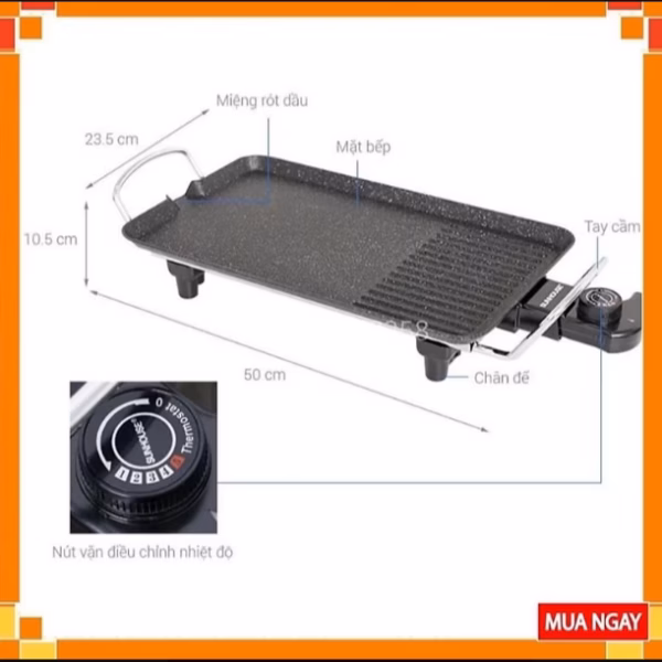 Bếp Nướng Điện Sunhouse Shd4607 Ctb63 – Bechip - Ảnh 9