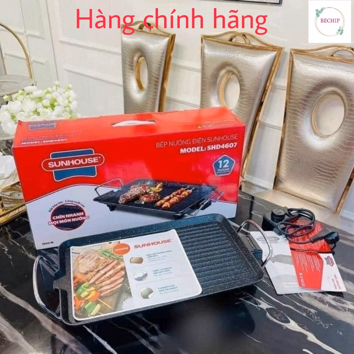 Bếp Nướng Điện Sunhouse Shd4607 Ctb63 – Bechip - Ảnh 2