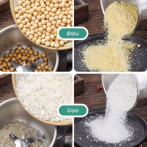 Máy Xay Hạt Khô Cao Cấp Siêu Mạnh Food Grinder Ctb66- Bechip - Ảnh 10