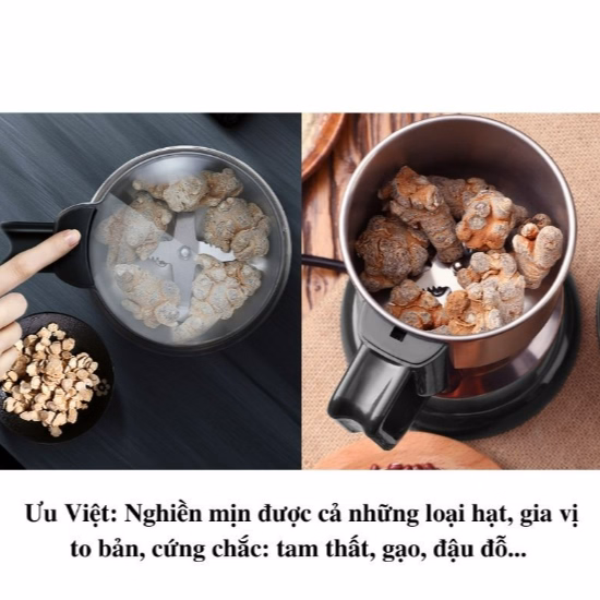 Máy Xay Hạt Khô Cao Cấp Siêu Mạnh Food Grinder Ctb66- Bechip - Ảnh 3