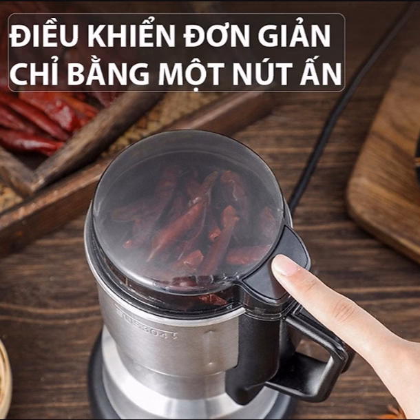 Máy Xay Hạt Khô Cao Cấp Siêu Mạnh Food Grinder Ctb66- Bechip - Ảnh 6