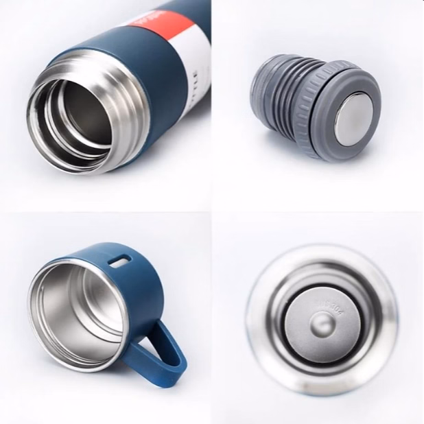 Bộ Bình Giữ Nhiệt Inox Kèm 2 Cốc Sang Trọng 500Ml Vacuum Flask Ctb68 - Bechip - Ảnh 10