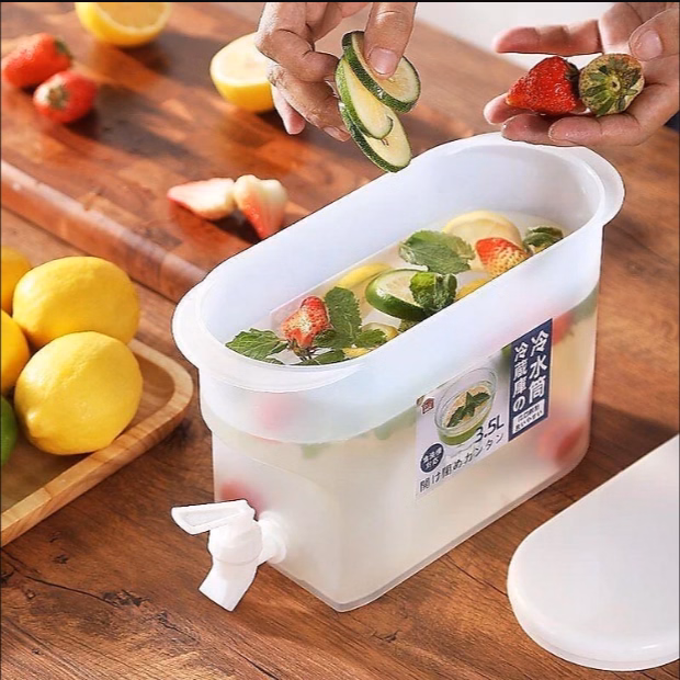 Bình Đựng Nước Bằng Nhựa 3.5L Có Vòi Siêu Tiện Lợi Ctb69 - Bechip - Ảnh 4