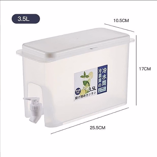 Bình Đựng Nước Bằng Nhựa 3.5L Có Vòi Siêu Tiện Lợi Ctb69 - Bechip - Ảnh 8