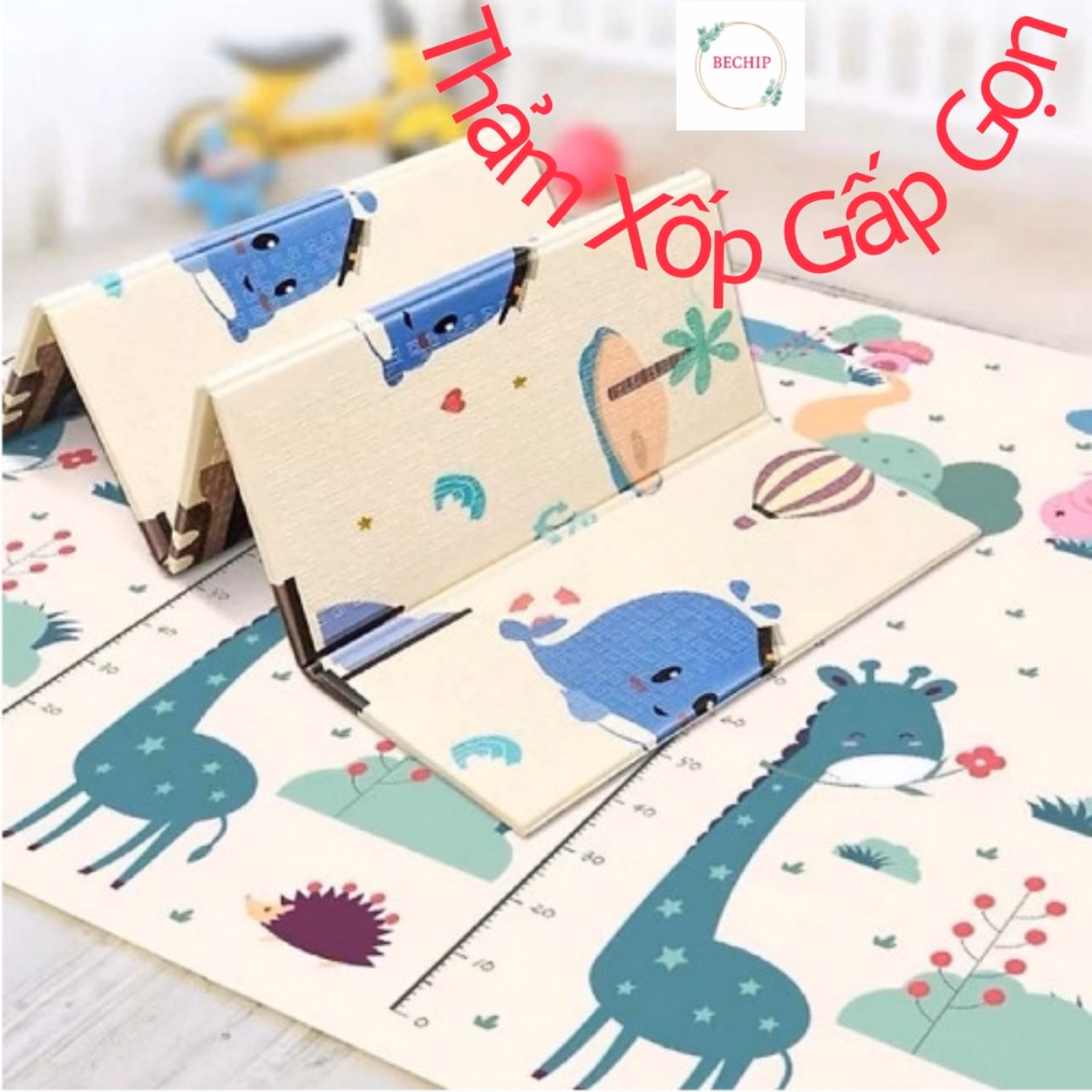 Thảm Xốp Gấp Gọn, Chống Thấm, Chống Trơn Trượt 2 Mặt Ctb71– Bechip - Ảnh 4