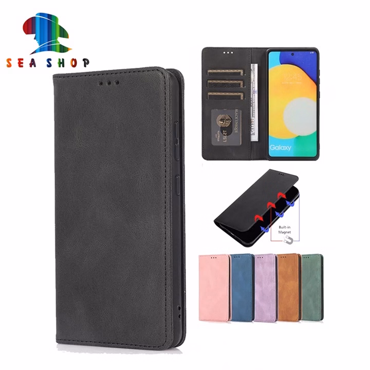 Bao Da Samsung A30S, A50, A50S, Chính Hãng Nouku Thiết Kế Dạng Ví Sang Trọng, Có Ngăn Cài Thẻ - Sea Shop
