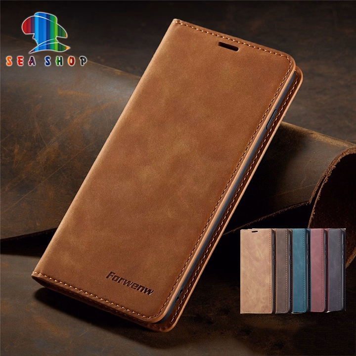 Bao Da Samsung A22 4G, Chính Hãng Nouku Thiết Kế Dạng Ví Sang Trọng, Có Ngăn Cài Thẻ - Sea Shop