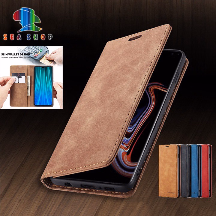 Bao Da Iphone 7 Plus, 8 Plus Chính Hãng Nouku Thiết Kế Dạng Ví Sang Trọng, Có Ngăn Cài Thẻ - Sea Shop