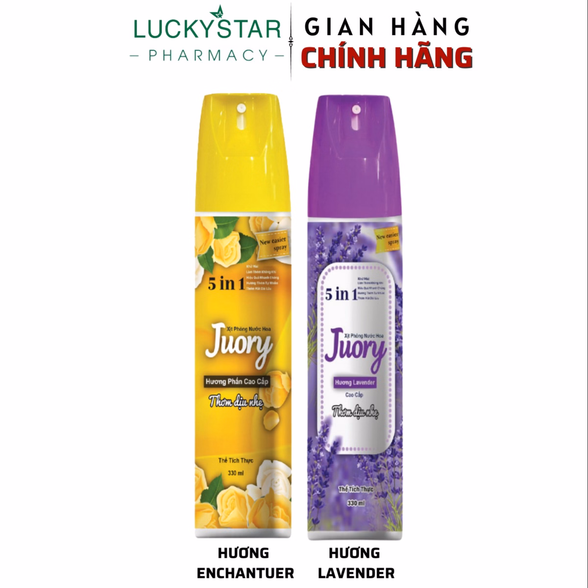 Xịt Phòng Nước Hoa Juory 5In1 330Ml - Lucky Star - Ảnh 2