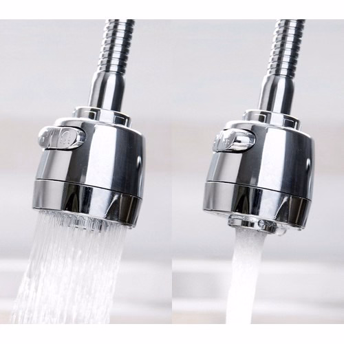 Đầu Vòi Xoay 360 Inox Có 2 Chế Độ Bật Nước - Su - Ảnh 3