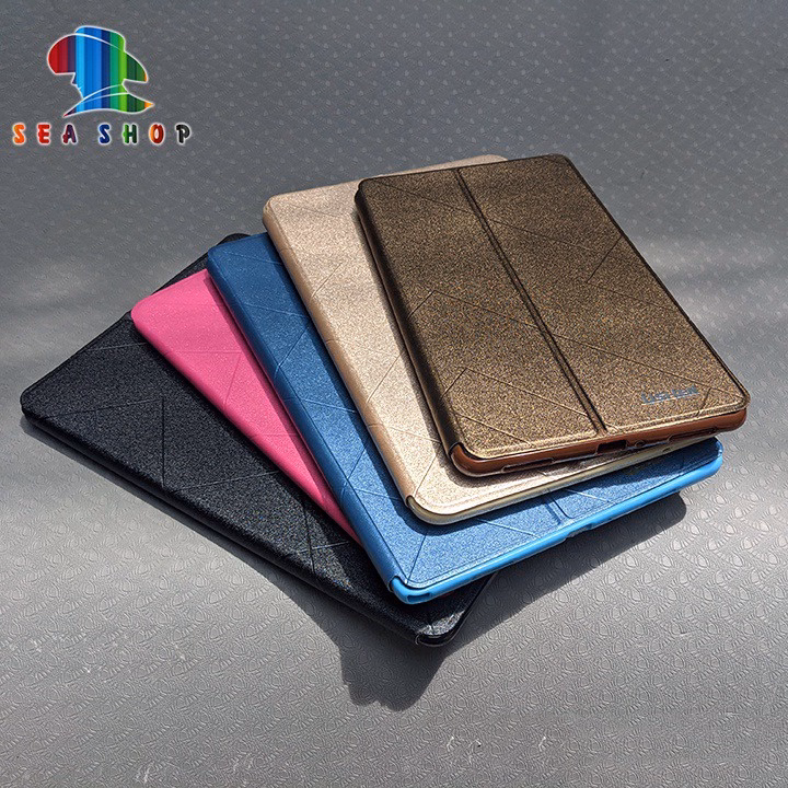 Bao Da Samsung Tab E T560 Chính Hãng Lishen Thiết Kế Dạng Ví Sang Trọng, Có Ngăn Cài Thẻ - Sea Shop - Ảnh 2